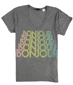 TRULY MADLY DEEPLY Womens Bonjour Graphic T-Shirt