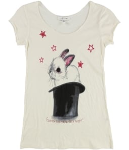I LOVE H81 Womens Magic Rabbit In Hat Graphic T-Shirt