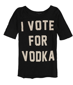 TRULY MADLY DEEPLY Womens I Vote For Vodka Graphic T-Shirt