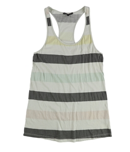 TRULY MADLY DEEPLY Womens Multi Tone Stripes Racerback Tank Top