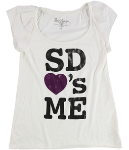 Heritage 1981 Womens S.D Love's Me Graphic T-Shirt
