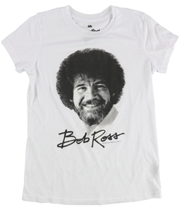 Local Celebrity Womens Bob Ross Graphic T-Shirt