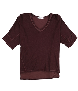 Project Social T Womens Double Stitch V-Neck Basic T-Shirt