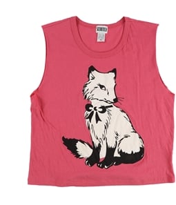 Scratch Womens Fox Graphic T-Shirt