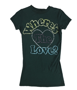 Rebel Yell Womens Where's The Love Graphic T-Shirt