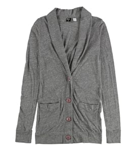 BDG Womens Heathered Front Pocket Cardigan Sweater