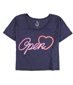 dELiA*s Womens Open Heart Graphic T-Shirt