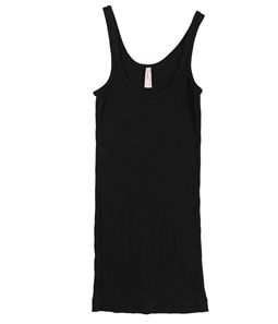 Sparkle & Fade Womens Ribbed Solid Tank Top