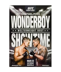 UFC Unisex Fight Night Mar 23 Saturday Official Poster