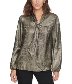 DKNY Womens Seamed Pullover Blouse