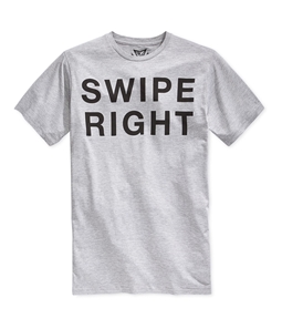Univibe Mens Swipe Right Graphic T-Shirt