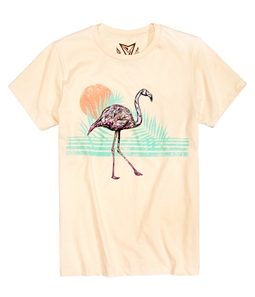 Univibe Mens Artmingo Flamingo Graphic T-Shirt