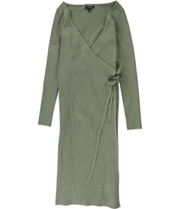 GUESS Womens Everly Sweater Wrap Dress