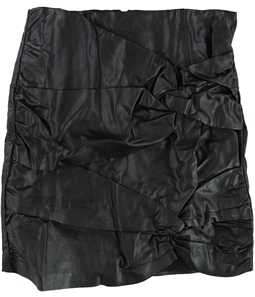 GUESS Womens Knotted Faux Leather Mini Skirt