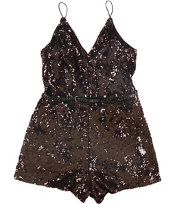 GUESS Womens Sequined Romper Jumpsuit