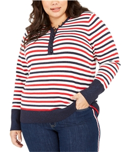 Tommy Hilfiger Womens Stripe Pullover Sweater
