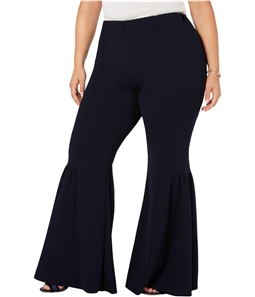 NY Collection Womens Bell Bottom Casual Trouser Pants