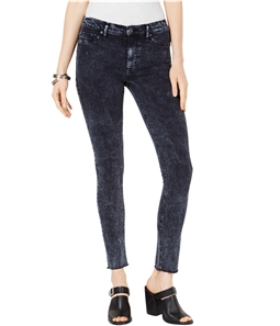Hudson Womens Barbara Raw Hem Skinny Fit Jeans