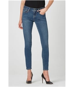 DSTLD Womens Mid-Rise Skinny Fit Jeans