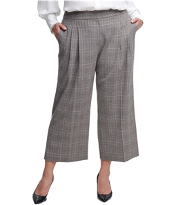 Calvin Klein Womens Plaid Casual Cropped Pants