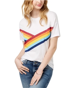 Carbon Copy Womens Rainbow Graphic T-Shirt