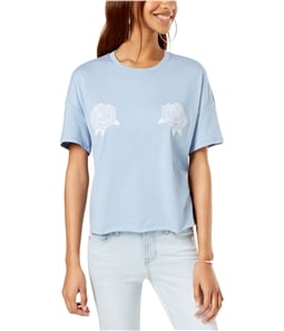 Carbon Copy Womens Embroidered Basic T-Shirt