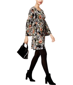 NY Collection Womens Bell Sleeve Empire Dress