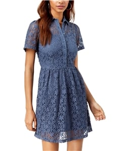 Fishbowl Womens Lace Layered Shirt Dress