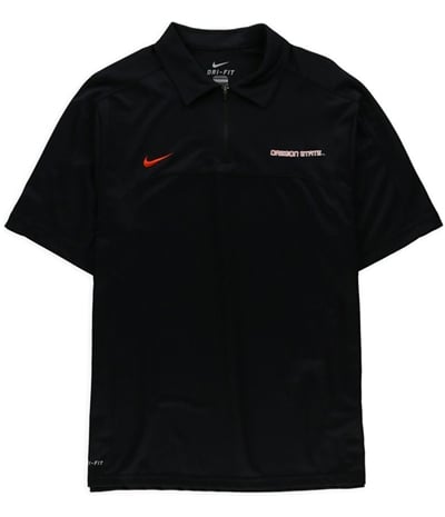 Nike Mens Oregon State Quarter Zip Rugby Polo Shirt