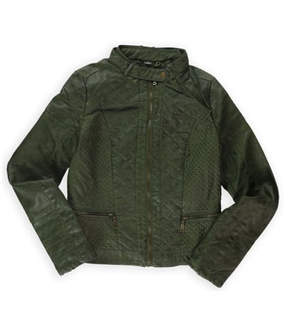 J2 Womens Quilted Dyed Bomber Jacket