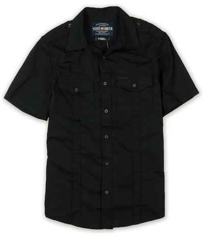 Ecko Unltd. Mens Ss Solid Poplin Button Up Shirt