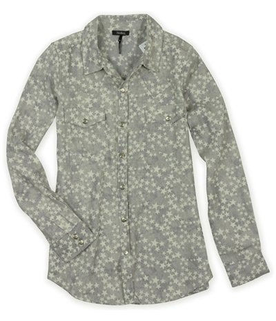 Nollie Mens Star Pattern Button Up Shirt