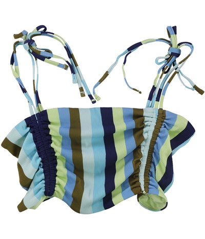 American Eagle Womens Stripe Bandeau Swim Top