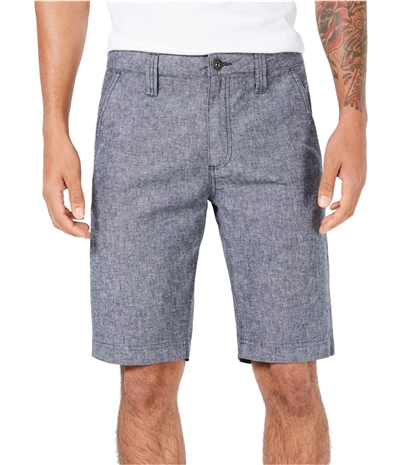I-N-C Mens Regular Fit Linen Casual Chino Shorts