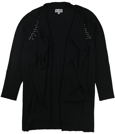 Jm Collection Womens Studded Cardigan Sweater, TW2