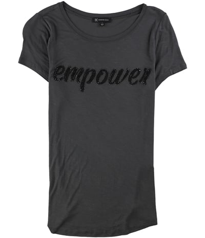 I-N-C Womens Empower Embellished T-Shirt