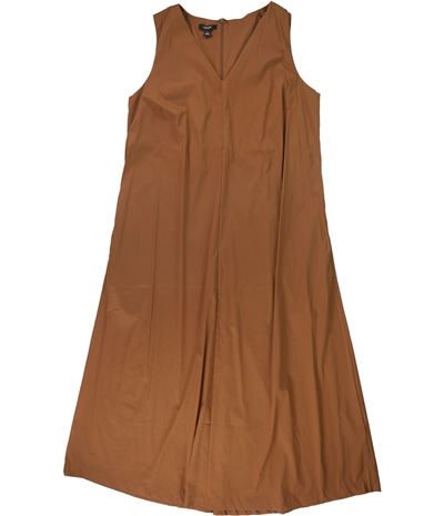 Alfani Womens Solid Midi Dress