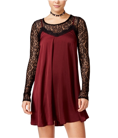 Material Girl Womens 2Pc Lace Slip Dress