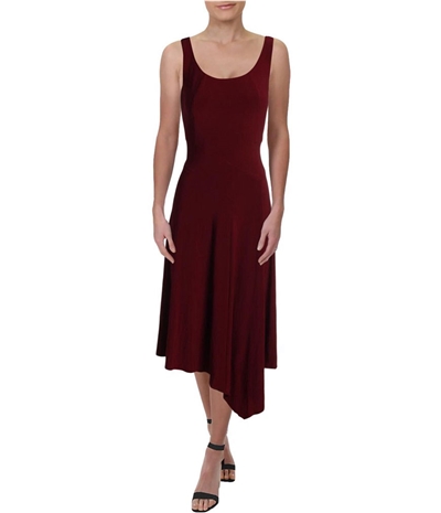 Anne Klein Womens Sleeveless Asymmetrical Dress