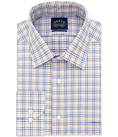 Eagle Mens Classic Fitting Check Button Up Dress Shirt