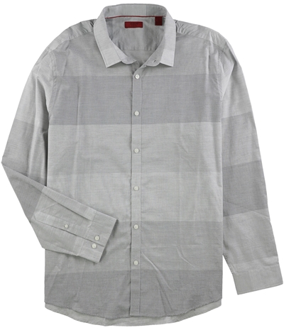 Alfani Mens Rwenens Blocked Stripe Button Up Shirt