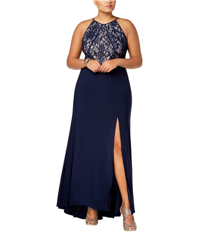 Morgan & Co. Womens Lace Gown Dress, TW1
