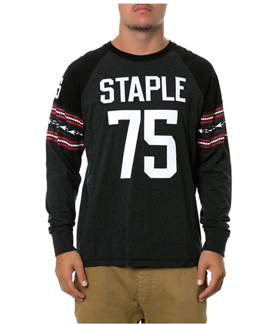 Staple Mens The Offense Ls Embellished T-Shirt