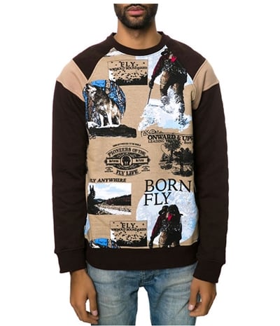 Born Fly Mens The Collateral Crewneck Sweatshirt