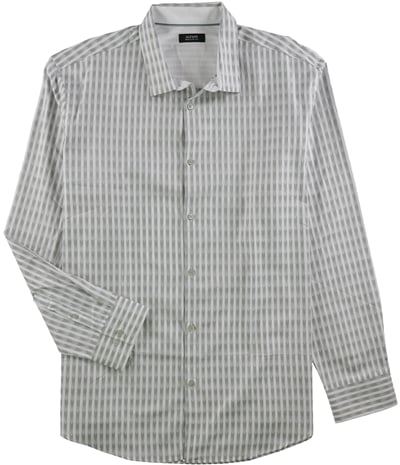 Alfani Mens Monty Herringbone Button Up Shirt