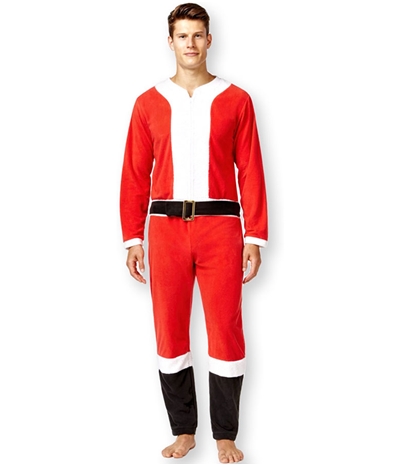 Briefly Stated Mens Santa Union Bodysuit Jumpsuit Pajama