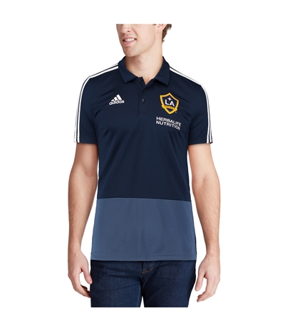 Adidas Mens La Galaxy Coaches Rugby Polo Shirt