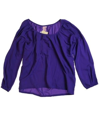 Buy a Ambiance Apparel Womens Mixed Media Pullover Blouse