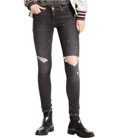 Levis Womens Distressed Skinny Fit Jeans
