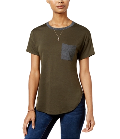 Belle Du Jour Womens Contrast Basic T-Shirt